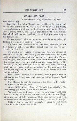 News-Letters: Delta Chapter, September 20, 1882 (image)